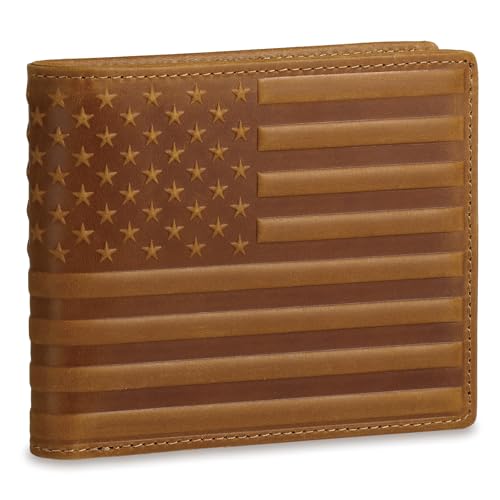 Pefiam Full Grain Leather Wallet for Men, RFID Blocking, Mens