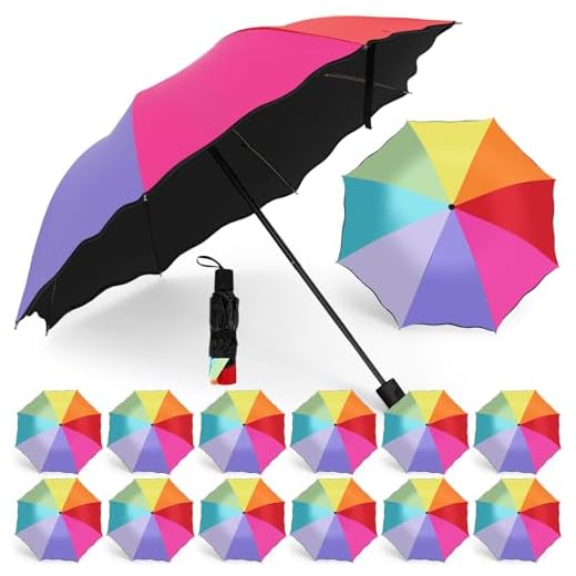 Best children's umbrella australia 12 Colorful Tri-Fold Travel Umbrellas