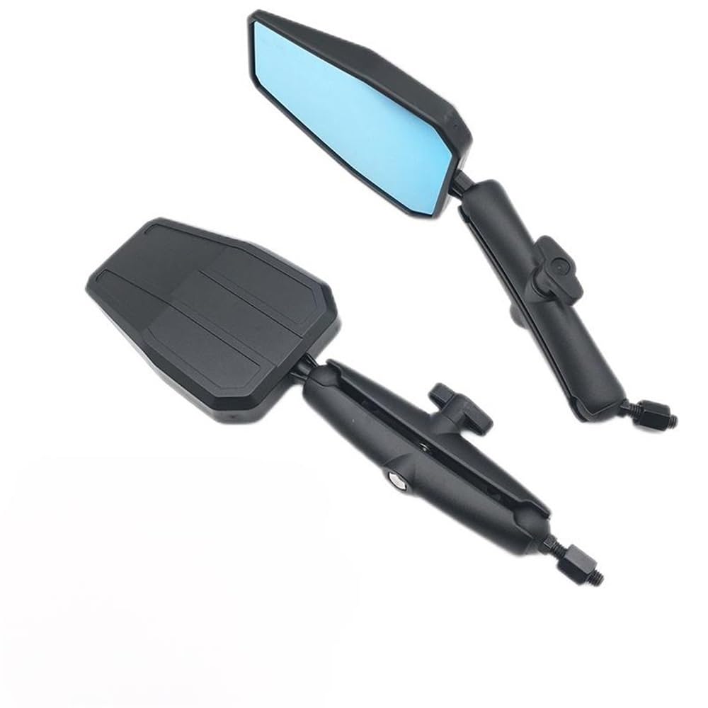 Rétroviseur de moto pour KOVE 500X bleu en aluminium