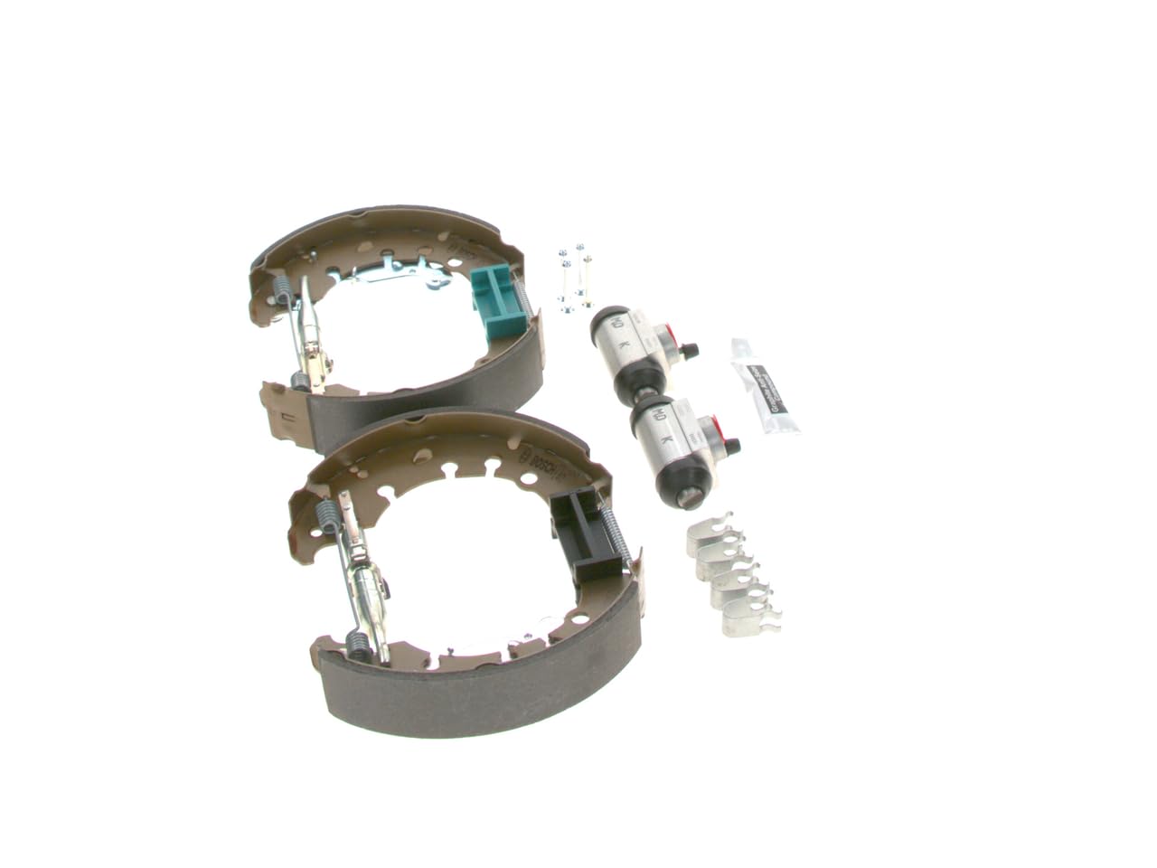 Bosch KS668 Kit Super Pro - hintere Trommelbremsenset - ein vormontiertes Set, zwei Radbremszylinder, vier Bremsbacken