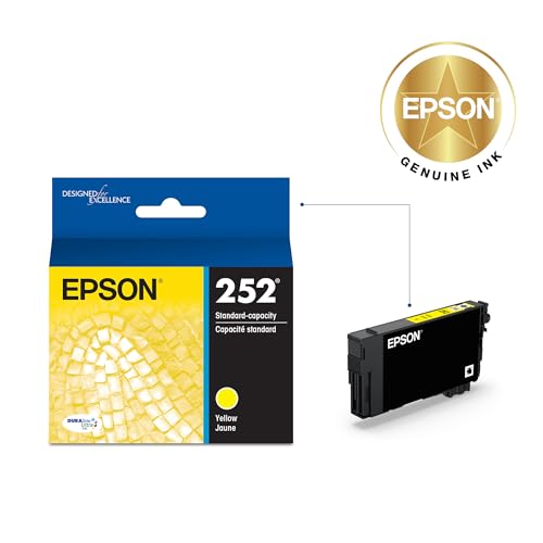 Image of Epson 252 Genuine Ink Standard Capacity Yellow Cartridge T252420
