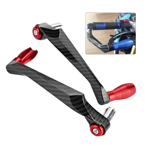 Protector de palancas de freno manillar moto negro extremos barra 3