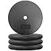 A2ZCARE Standard Cast Iron Weight Plates 1-Inch Center-Hole for Dumbbells, Standard Barbell 10, 15, 20, 25 lbs (Single and Pair) (10 lbs - Set of 4)