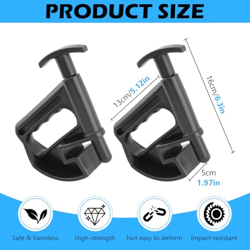 Image of 2pcs Tire Bead Clamp, Tire Changer Center Rim Depressor Tool Universal Tire Changer Wheel Changing Helper for Motorcycle Car(Black)