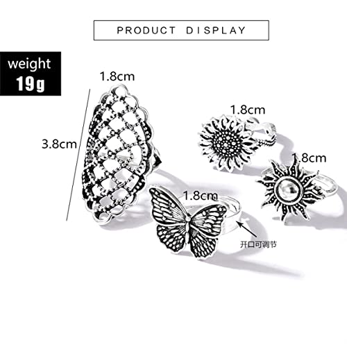 Contemporary Stackable Rings Set - Style 6