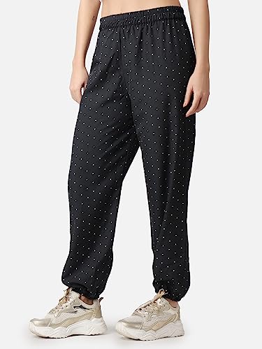 Image of POPWINGS Casual Printed Joggers for Summer || Stylish Women Joggers for Summer || Loose-Fit Pull On Joggers for Women || Women Joggers Pants for Summer