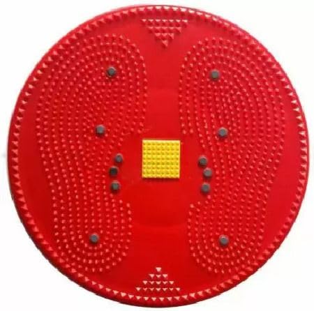 Fitdex Acupressure Tummy Twister Dynamic Body Balancing Disc Solid Plastic Ab Exerciser (Red)-image-12