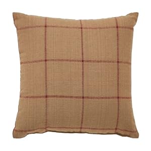 VHC Brands Connell Patchwork Pillow 6x6, Cotton Pillow With Polyester Pillow Fill, Decorative Throw Pillow, Connell Collection, Square 6x6, Burgundy VHC Brands Connell Patchwork Pillow 6×6 Cotton Pillow With Polyester Pillow Fill Decorative Throw Pillow Connell Collection Square 6×6 Burgundy
