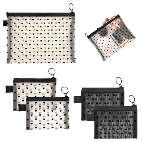 【Resistente & durevole】 Realizzata in nylon di qualità con cuciture rinforzate e cerniera scorrevole. La trousse toilette donna è riutilizzabile e robusta. Utilizzabile come beauty case trasparente, pochette make up o trousse trucco elegante per un uso quotidiano