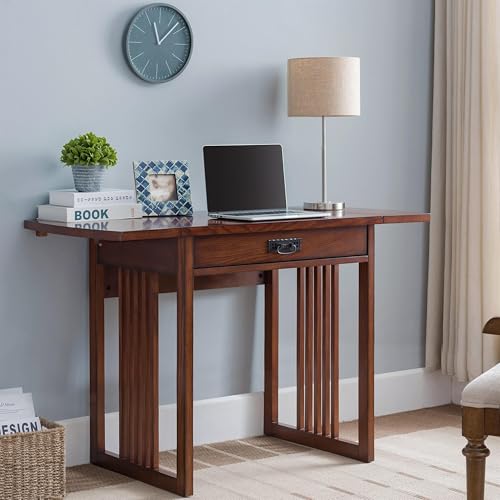 Image of Leick Home Mission Desk, 32 inch, Mission Oak