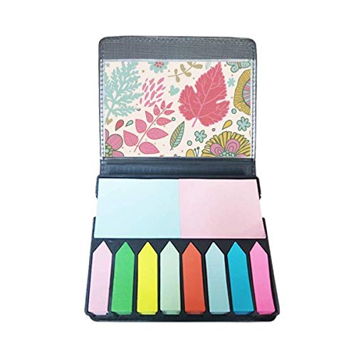 Peinture autocollante fleurs pour plantes sur carnet de note de page