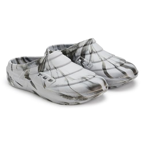 KOBURG Plasma Pro Marble Clogs for Men - Gray Grey M - Image 8