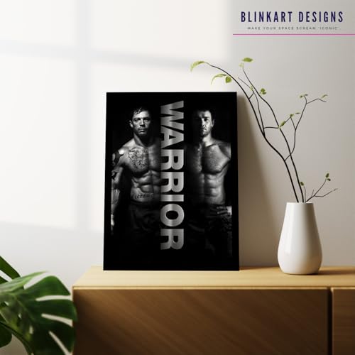 Image of BLINKART Warrior (2011) Movie Poster Frame 12x18 Inch | Premium 300 GSM Paper Wall Print | Vintage Film Artwork for Home, Bedroom, Living Room, Office | Framed Photo Decor