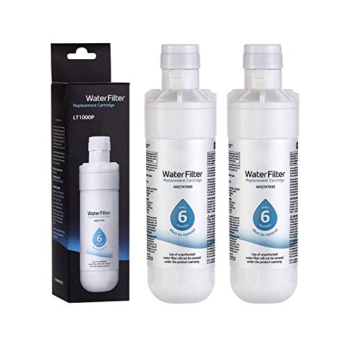 KENMMORE LT1000P Refrigerator Water Filter Replacement: LT1000P,LT1000PC,9980,469980,ADQ74793501,AGF80300704,MDJ64844601,LMXS28626S,LFXS26973D and LT120 (2 Pack)