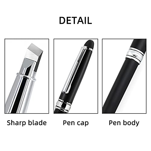 Kelushi Fiber Optical Cleave Scribe Tool Fiber Optic Cleaving Tool Pen-Type Carbide Fiber Scribe(Black) #TOP3