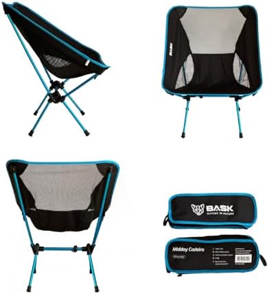 BASK Cadeira Premium Dobrável Ultralight de Alumínio – 1 kg, Comp...