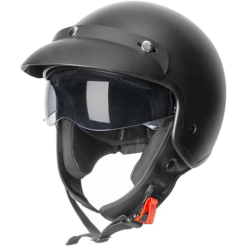 Zorax ZOR-605 Matt Black Open Face Helmet Cover