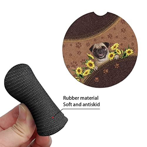 Portavasos para carro Rnyleeg 2 unidades absorbente miniatura 6