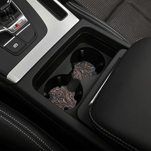Portavasos para carro set 2 piezas de neopreno negro miniatura 5