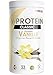 Produktbild Vegan Protein Pulver VANILLE 1kg - V-PROTEIN - Pflanzliches Eiweißpulver auf Erbsenprotein-Basis mit 75% Eiweiß-Gehalt - optimale Protein-Wertigkeit - veganer Protein-Shake ohne Soja & Weizen