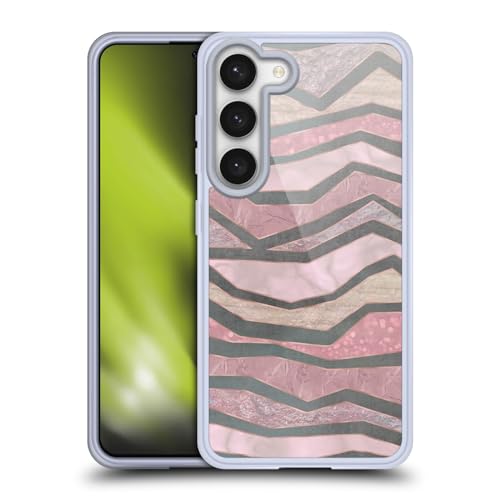 Carcasa fina Samsung S23 5G gel flexible acabado artístico LebensArt geoda líquida