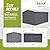 LOPOO 10' x 12' Steel Outdoor Storage Shed, Lockable Doors, Heavy-Duty Metal Garden Shed, Gray