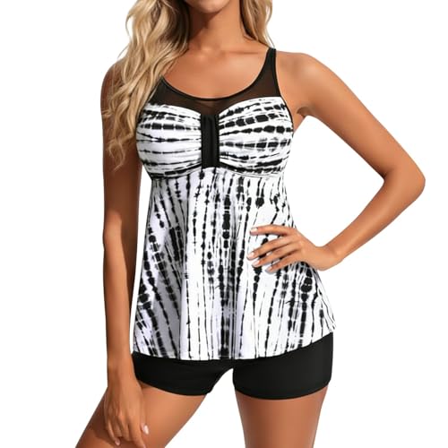 Tankini amincissant 2 pièces pour masquer le ventre avec élégance lors de vos loisirs