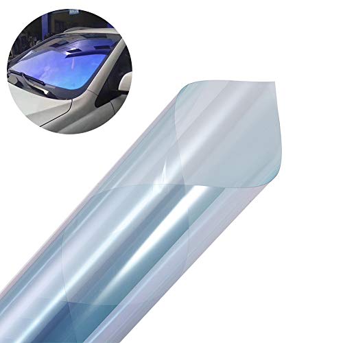 ATMOMO Dark Blue Chameleon Windshield Tint Car Window Foils Solar Protection Film Windshield Sun Shade Tint Film 29.5'' x 118''