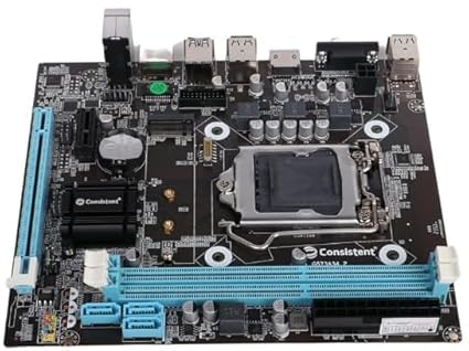 Consistent H-81 Motherboard 4th Gen i3, i5, i7, DDR3 Slots for RAM, with GMA 950 Graphic Card, Motherboard with Sound Card, SATA 2&3, 3Y Warranty
