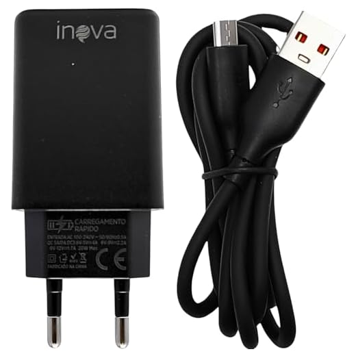 Carregador V8 Turbo 20W Entrada USB Carregamento Rápido