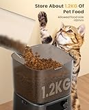 oneisall Automatic Cat Feeder with Stainless Steel Bowl, 3.5L Cat Feeder with Timer ,Pet Food Dispenser for 1-6 Meals a Day, Dry Food Auto Feeders for Cats Dogs - Image 6