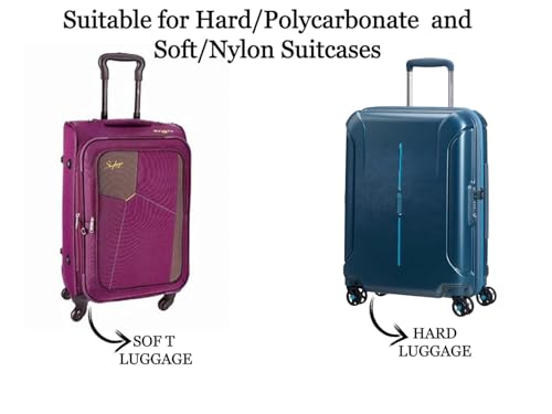 Fambal PVC Transparent Waterproof Dustproof Suitcase Cover | Luggage Trolley Bag Covers | Pack of 1, 28 Inch (68 x 46 x 33 cm) 5 414tJDhi9OL