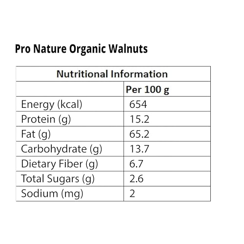Image of Pro Nature 100% Organic Walnuts, 200G, Dry Fruit (Pack of 3)