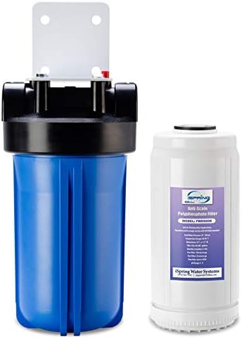 iSpring WDS80K Anti-Scale 10" x 4.5" Whole House Water Filter with Patented Scale Inhibitor
