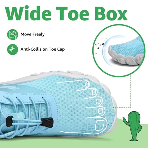 Image of SAGUARO Water Shoes for Women - Barefoot Quick-Dry Aqua Sock, Lightweight, Breathable for Swimming, Beach and Outdoor Activities Size 5.5-10.5