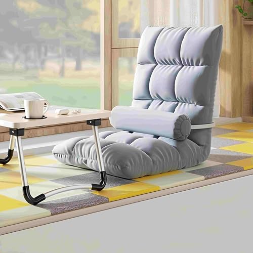 Chaise longue pliante ergonomique, canapé de sol réglable et inclinable vert - 4