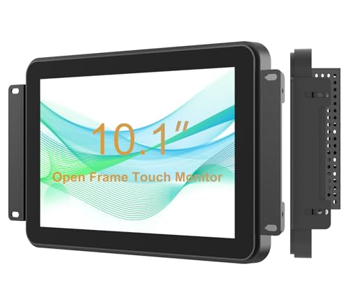 Senisway 10.1 Inch Industrial Touch Monitors 10 Points Embedded Open Frame Monitor 1280 x 800 @ 60Hz TFT LCD Suitable for kiosks, ATMs, Vending Machines