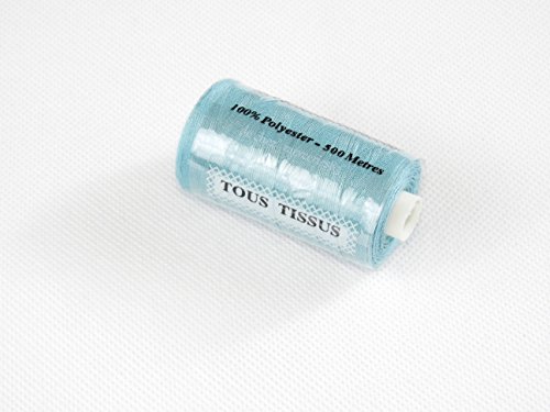 ILC MERCERIE PARADIS Bobine De Fil A Coudre Bleu Turquoise 100% Polyester 500 Mètres (Bleu Turquoise)