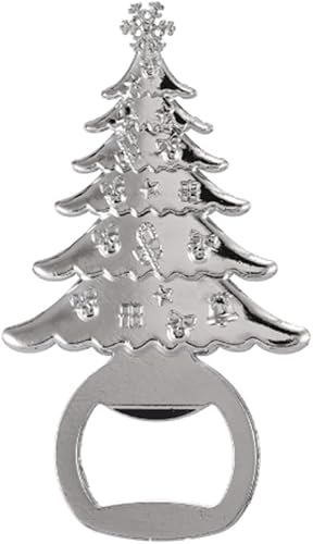 ARFUKA Abridor de botellas de cerveza de acero inoxidable, abrebotellas de cerveza en forma de árbol de Navidad, abrebotellas de cerveza para