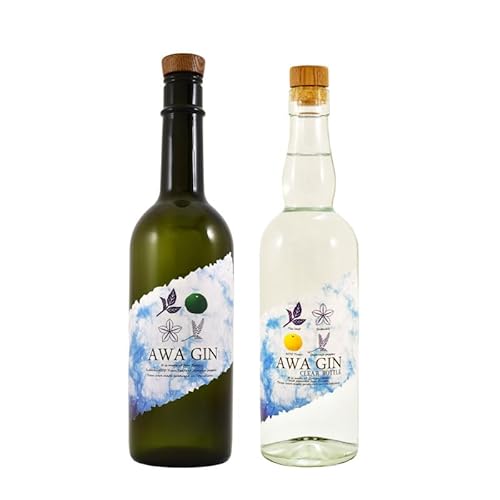 クラフトジン 飲み比べ 2本 セット AWA GIN スピリッツ すだち ボタニカル 山田錦 柑橘 ロック 水割り カクテル 宅飲み 晩酌 ギフト お中元 [共通返礼品]