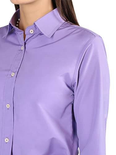 Image of CHKOKKO Women Solid Polycotton Regular Formal Shirt