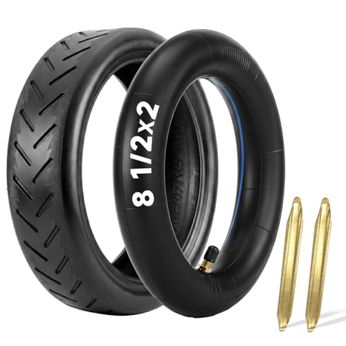 EMERK 8.52 Electric Scooter Tire & Tube Set (1 Pack) Fits 50/75-6.1 Compatible with Gotrax GXL V2 Xiaomi M365 & Pro Pneumatic Replacement Wheel Straight Valve 2 Tire Levers Included