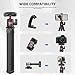 Famall Flexible Phone Tripod for GoPro, Mini Camera Stand with Remote, 1/4'' Screw with Phone Holder&Cold Shoe, Tripod Holder for iPhone Samsung Canon Nikon Sony Streaming Vlog Smartphone