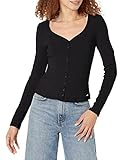 Label Plate GUESS Damen Strickjacke Raylynn schwarz XL