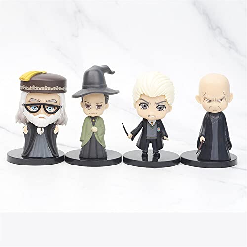 Image of AUGEN Harry Potter Set of 12 Action Figure Limited Edition for Car Dashboard, Decoration, Cake, Office Desk & Study Table (8.5cm)(Pack of 12)
