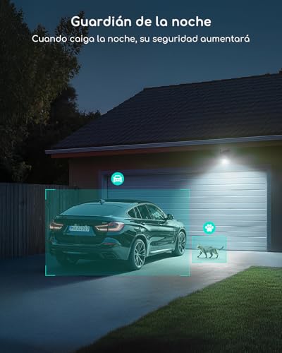 Miniatura 6 de Cooau 2k Camara Vigilancia Wifi Exterior Solar,Carga En Días Nublados,Fácil Instalación,Camaras Vigilancia Domicilio Wifi Con 360 Ptz,Visión Nocturna En Color,Audio Bidireccional,Alarma Pir,Ip66