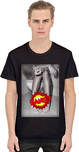 Bang Girl Toilet Gildan - Camiseta para hombre, Negro, XXX-Large