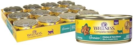 Wellness Complete Health Gravy Adult Wet Cat Food, Natural, Prote...