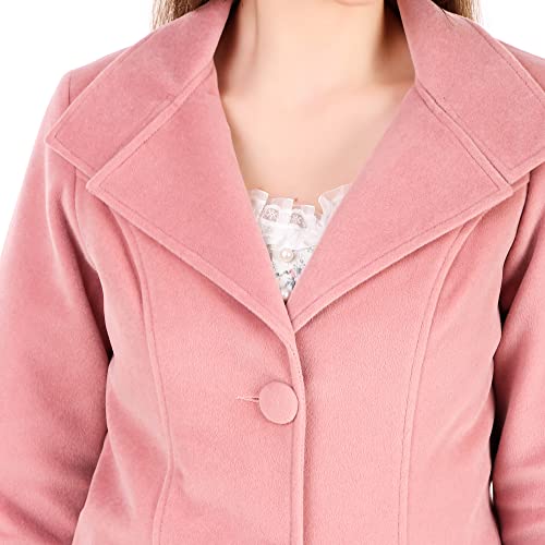 Image of Leather Retail Long Winter Wear Velvet Jacket For Women
