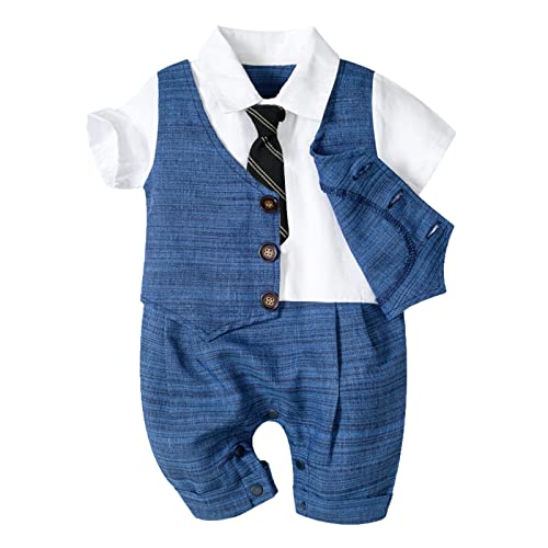 Romper elegante de niño para eventos y celebraciones con botones